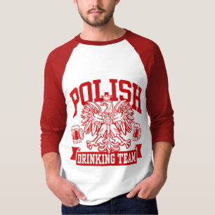 Camiseta Equipe polonesa do bebendo