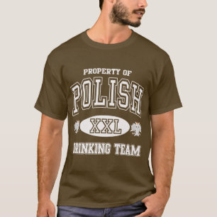 Camiseta Equipe polonesa do bebendo
