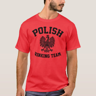 Camiseta Equipe polonesa do bebendo