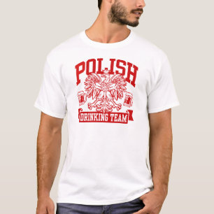 Camiseta Equipe polonesa do bebendo
