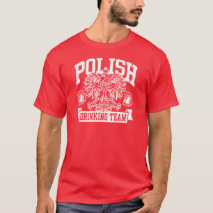 Camiseta Equipe polonesa do bebendo