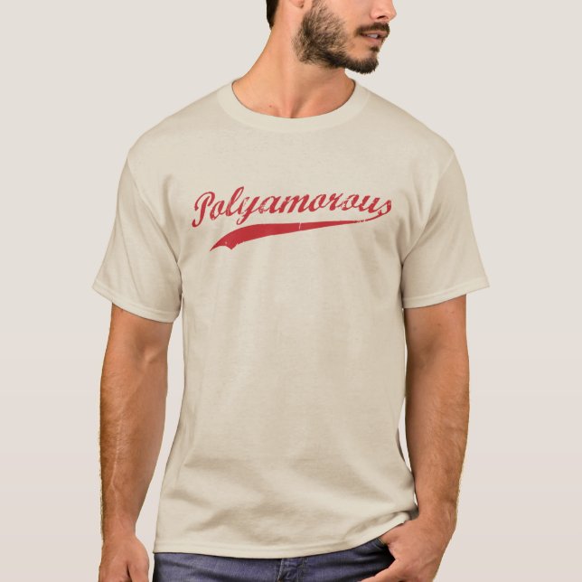 Camiseta Equipe Polyamory Polyamorous e orgulhoso (Frente)