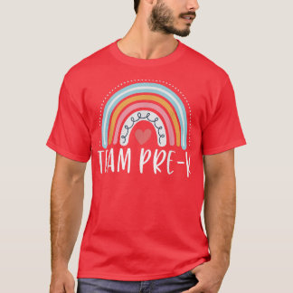 Camiseta Equipe Pré-K Bestial Arco-Íris Bastante Curto Pré-