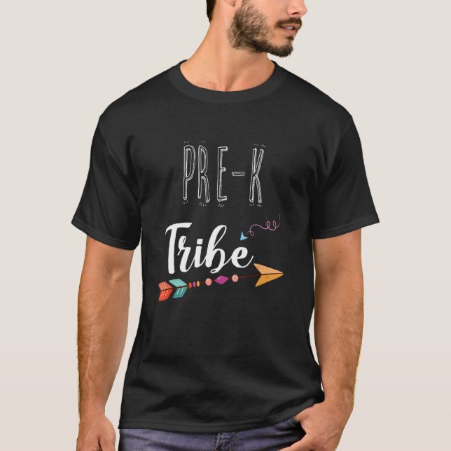 Camiseta Equipe Pré K Professora Tribe Incrível De Volta À  (Frente)