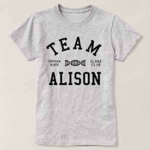 Camiseta Equipe preta órfão Alison