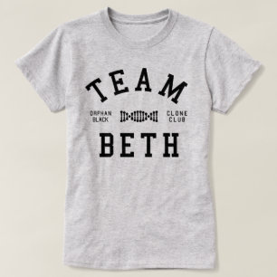 Camiseta Equipe preta órfão Beth