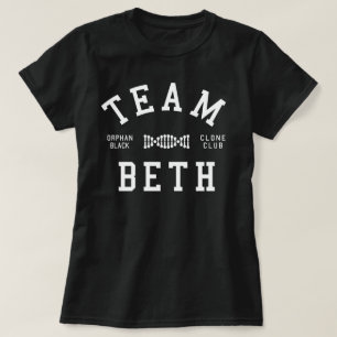 Camiseta Equipe preta órfão Beth