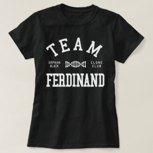 Camiseta Equipe preta órfão Ferdinand