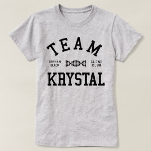 Camiseta Equipe preta órfão Krystal