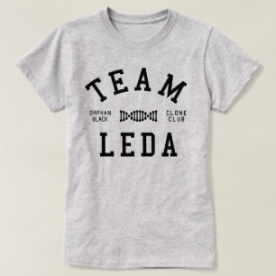 Camiseta Equipe preta órfão Leda