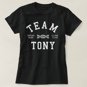 Camiseta Equipe preta órfão Tony