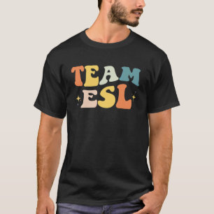 Camiseta Equipe Professor Aluno Esol Esl Retro Volta às Aul