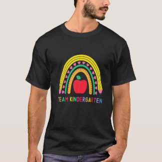 Camiseta Equipe Professora Arco-íris Jardim de Infância Hom
