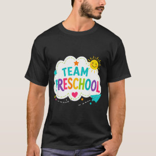 Camiseta Equipe professora de pré-escola de volta à escola