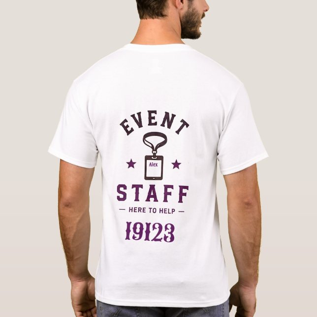 Camiseta Equipe Profissional de Funcionários de Eventos 🎪 (Verso)