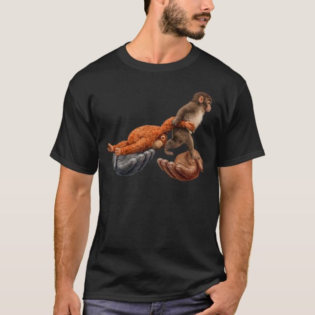 Camiseta Equipe Punch Monkey Com Toy Six Seven Estilo (Frente)