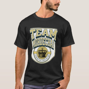 Camiseta Equipe Purim Festa Costume Mordecai Celebração Jud