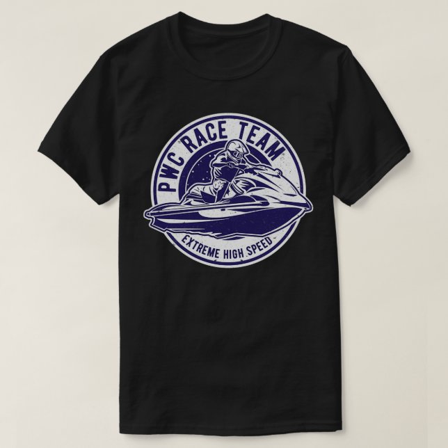 Camiseta Equipe PWC Jet Ski Race (Frente do Design)