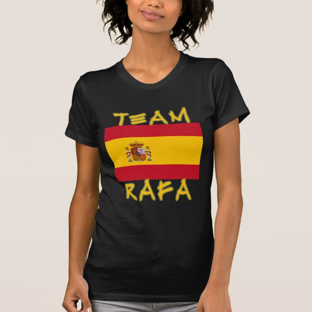 Camiseta Equipe Rafa com bandeira espanhola (Frente)