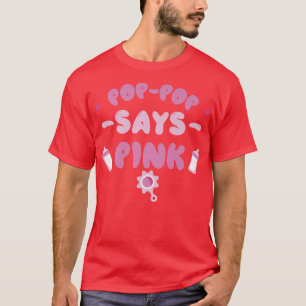 Camiseta Equipe Rapariga Sexo Festa Revelação Pop Diz Rosa