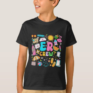 Camiseta Equipe Retro do Pronto-Socorro Férias de Verão Dep