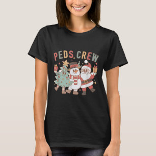 Camiseta Equipe Retro Peds Natal Enfermeira Pediátrica Enfe