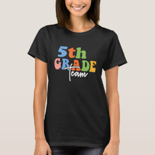 Camiseta Equipe Retrorista da Equipe do 5 Feliz Primeiro Di