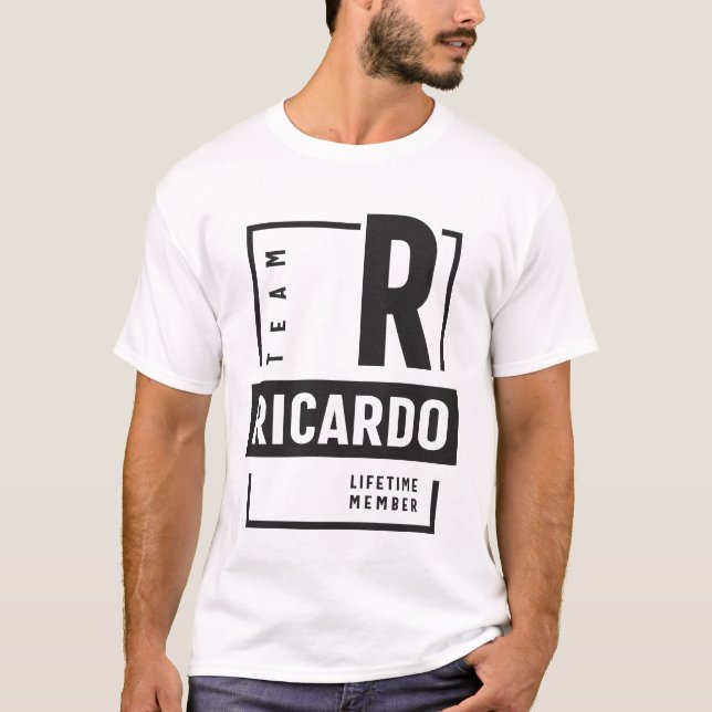 Camiseta Equipe Ricardo Lifetime Membro Ricardo Nome (Frente)