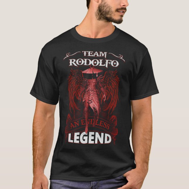 Camiseta Equipe RODOLFO - Uma LENDA Sem Fim (Frente)