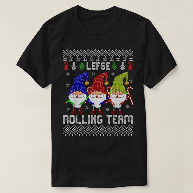 Camiseta Equipe Rolling da Esquerda Engraçada Tomte de Nata (Frente do Design)