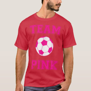Camiseta Equipe Rosa Garota Soccer Bola Sexo Festa De Revel