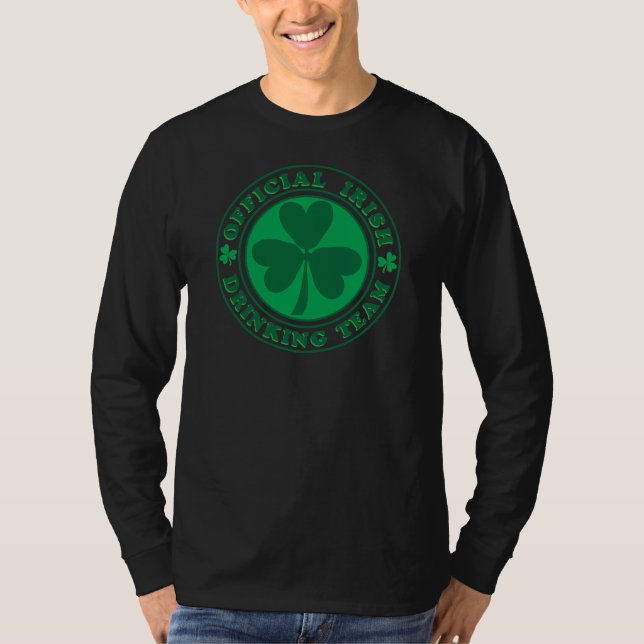 Camiseta Equipe/Rua de Bebendo irlandesa. Dia de Patrick (Frente)