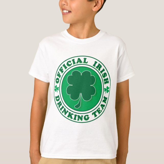 Camiseta Equipe/Rua de Bebendo irlandesa. Dia de Patrick (Frente)