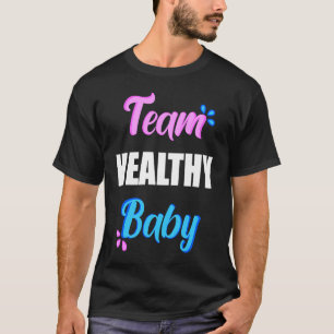 Camiseta Equipe Saudável Sexo de Bebês Revelação Fornecimen