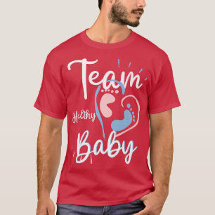 Camiseta Equipe Saudável Sexo do Bebê - Festa de Revelação