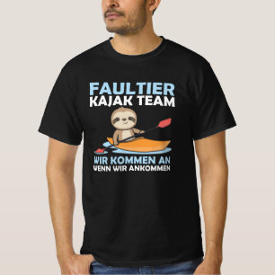 Camiseta Equipe Sloth Kayak remando Lábias Engraçadas