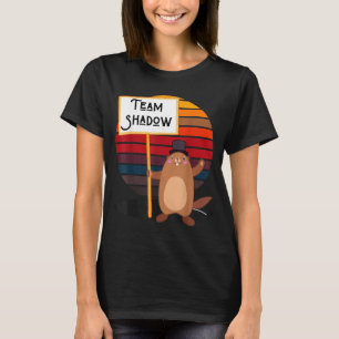 Camiseta Equipe Sombra Divertida Dia do Groundhog de Invern