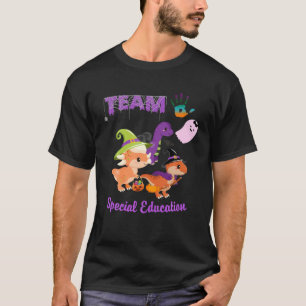 Camiseta Equipe SPED Dinossaur Halloween Witeen Kids Esquad