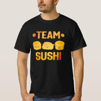 Camiseta Equipe Sushi cita comida kawaii japonesa