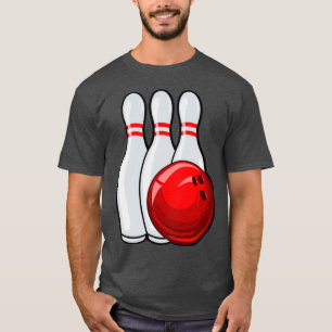 Camiseta Equipe T de boliche de boliches de bola de boliche