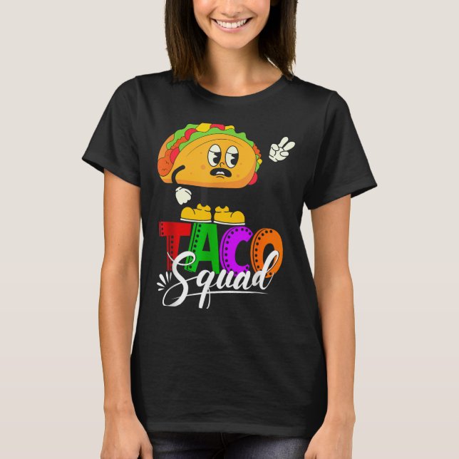 Camiseta Equipe taco cinco de maio engraçado comida mexican (Frente)