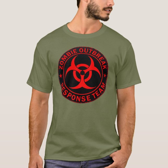 Camiseta Equipe tática da resposta do zombi (Frente)