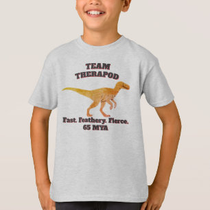 Camiseta Equipe Theropod - Rápido. Couro. Fúria