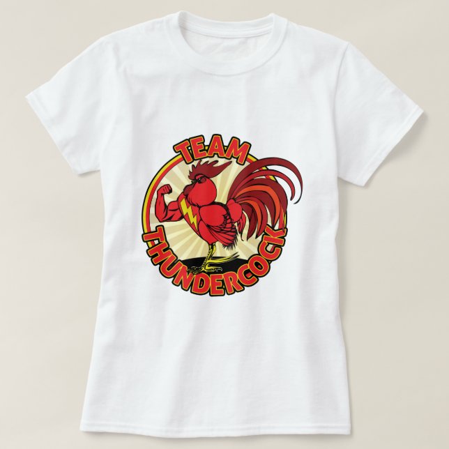 Camiseta Equipe Thundercock (Frente do Design)