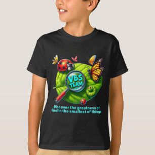 Camiseta Equipe Vbs 2025 Aventura de Insetos Minúsculos Amp