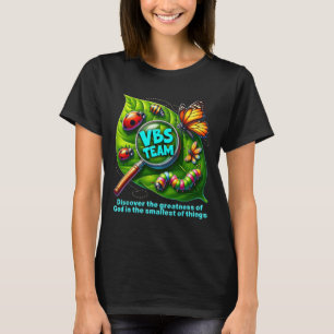 Camiseta Equipe Vbs 2025 Aventura de Insetos Minúsculos Amp