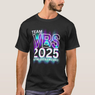 Camiseta Equipe VBS 2025 Equipe Luzes do Norte Férias Diver
