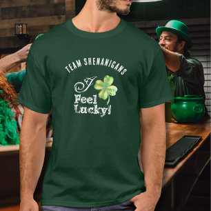 Camiseta Equipe Verde Personalizada do Dia de São Patrício-
