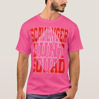 Camiseta Equipe Vermelha de Combinação de Divertimento do E