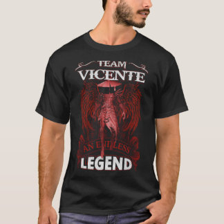 Camiseta Equipe VICENTE - Uma LENDA Sem Fim